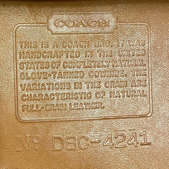 Vintage Coach Camel Leather Shoulder Bag - Picture 5 of 7